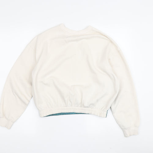 H&M Girls Beige Adventure Graphic Sweatshirt 10-12 Years
