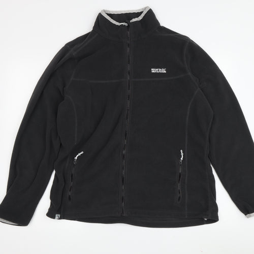 Regatta Women's Black Fleece Zip Jacket, Size 18
