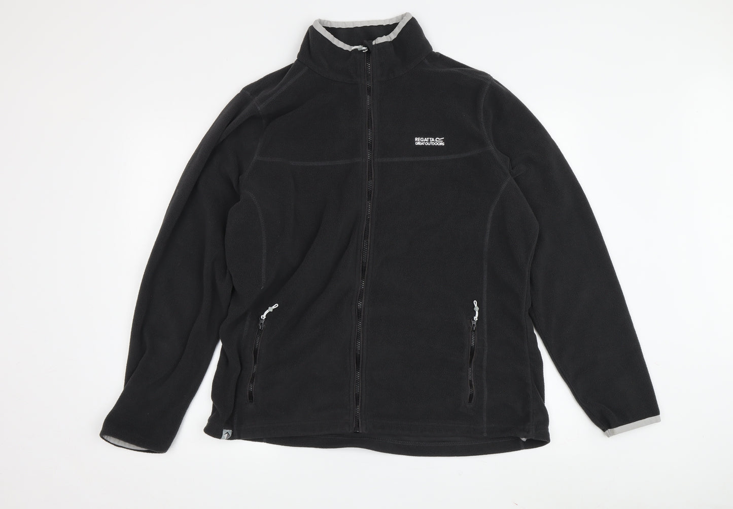 Regatta Women's Black Fleece Zip Jacket, Size 18