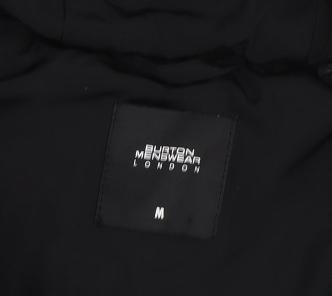 Burton Menswear Black Men's Puffer Jacket M