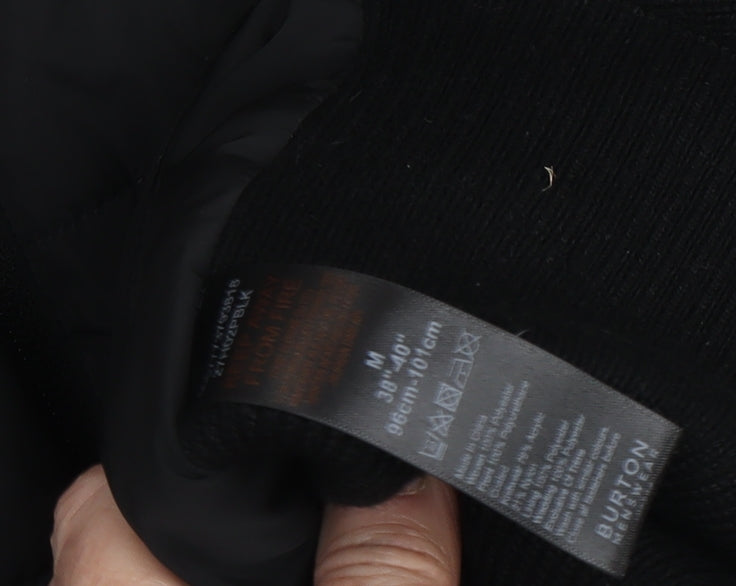 Burton Menswear Black Men's Puffer Jacket M