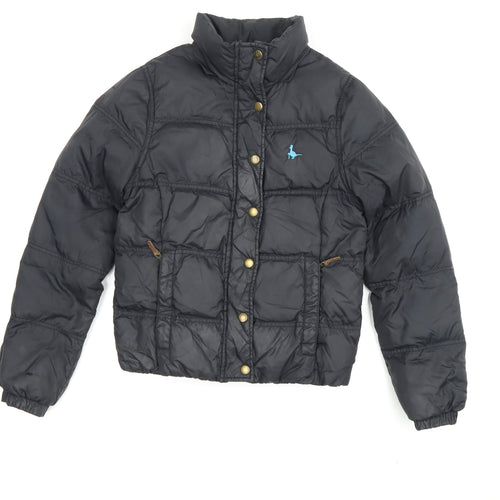 Jack Wills Boys Black Puffer Jacket Size 8 Winter Warm Coat