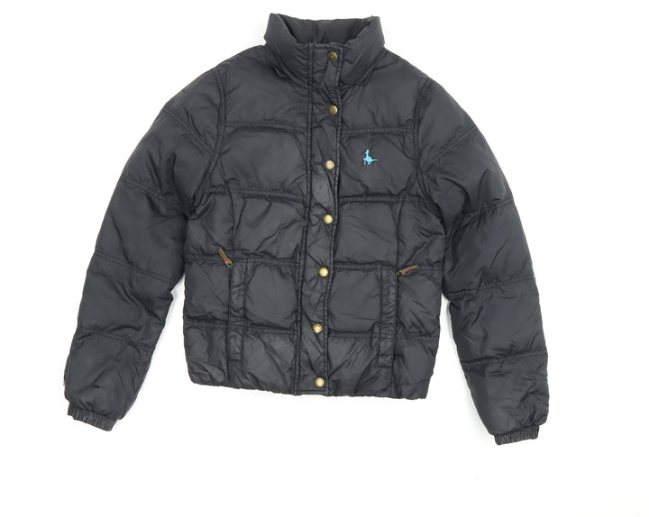 Jack Wills Boys Black Puffer Jacket Size 8 Winter Warm Coat