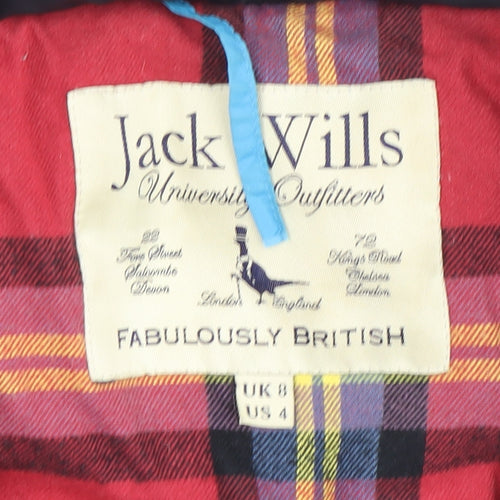 Jack Wills Boys Black Puffer Jacket Size 8 Winter Warm Coat
