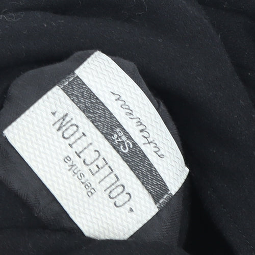 Bershka Women's Black Wool Blend Coat S