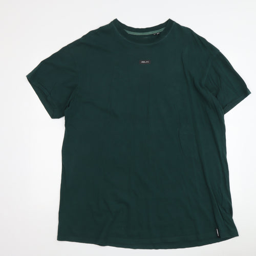 Superdry Men's Green Crew Neck T-Shirt - Large