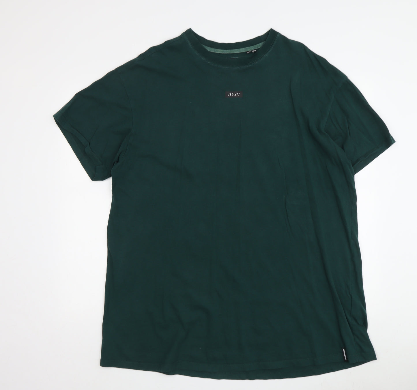 Superdry Men's Green Crew Neck T-Shirt - Large