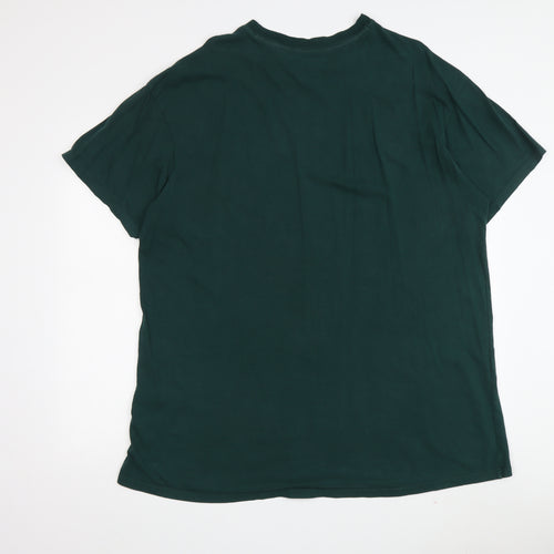 Superdry Men's Green Crew Neck T-Shirt - Large