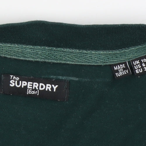 Superdry Men's Green Crew Neck T-Shirt - Large