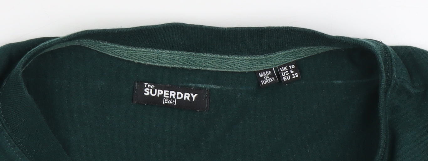 Superdry Men's Green Crew Neck T-Shirt - Large