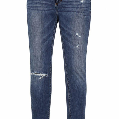Abercrombie & Fitch Women's Blue Skinny Distressed Jeans