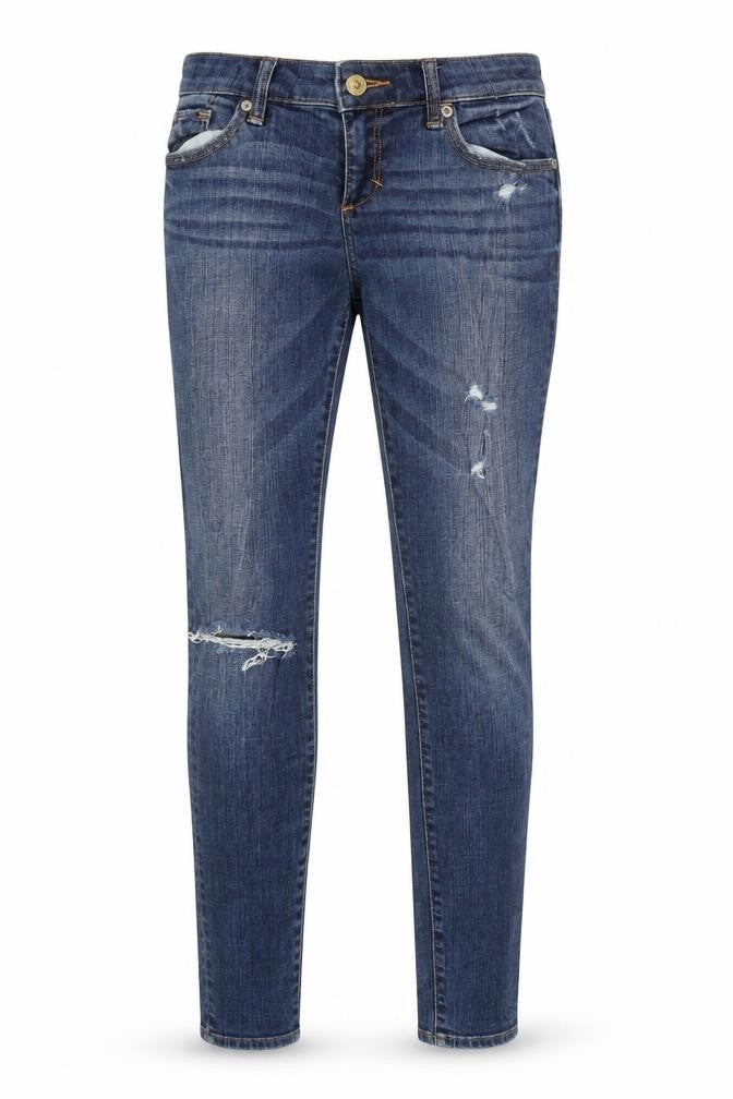 Abercrombie & Fitch Women's Blue Skinny Distressed Jeans