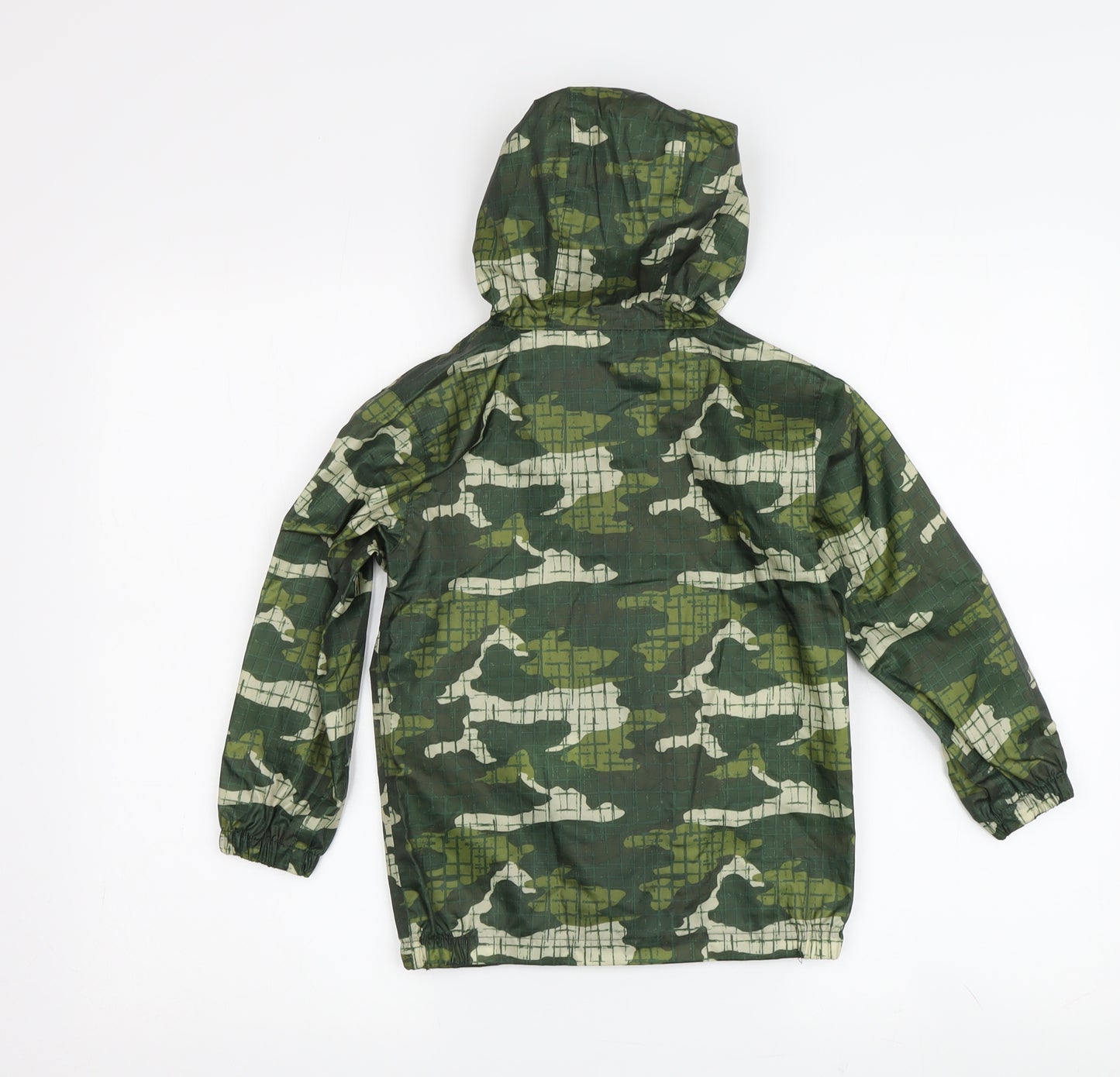 Peter Storm Boys Green Camouflage Rain Coat Size 3-4 Years