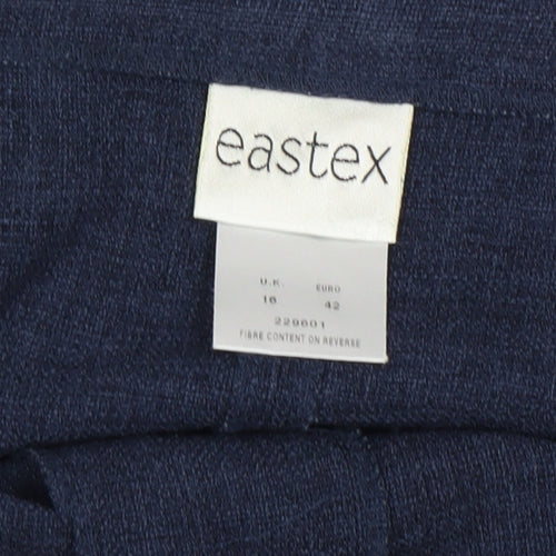 Eastex Women's Blue Straight Trousers Size 10