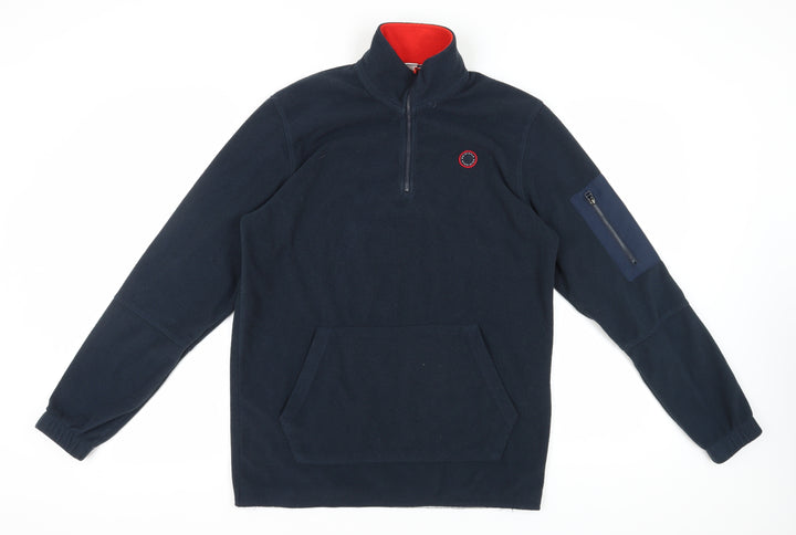 Jack & Jones Men's Blue Fleece Pullover Sweatshirt L