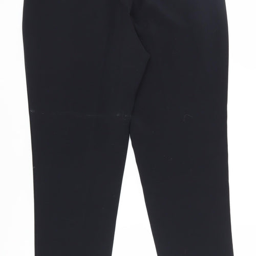 Jasper Conran Women's Black Trousers, Size 12, Flat Front, Zip Closure