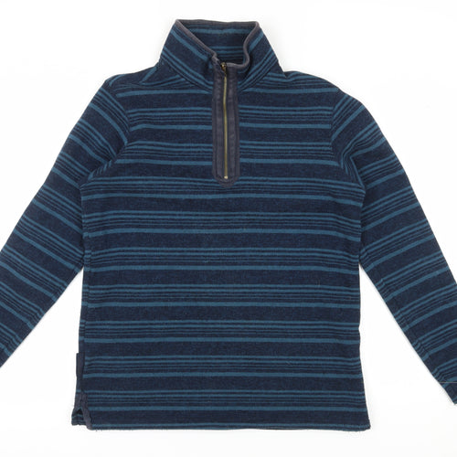 Mountain Warehouse Men's Blue Striped Pullover Sweatshirt L