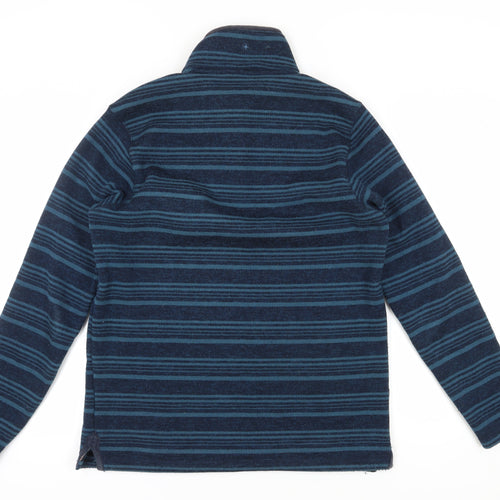 Mountain Warehouse Men's Blue Striped Pullover Sweatshirt L