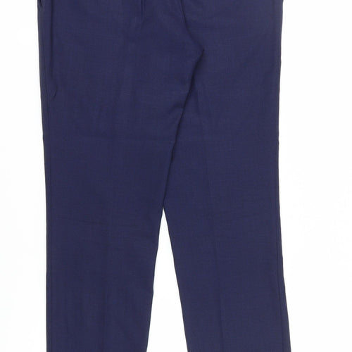DKNY Slim Fit Blue Dress Pants for Men, Size 32