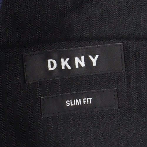 DKNY Slim Fit Blue Dress Pants for Men, Size 32