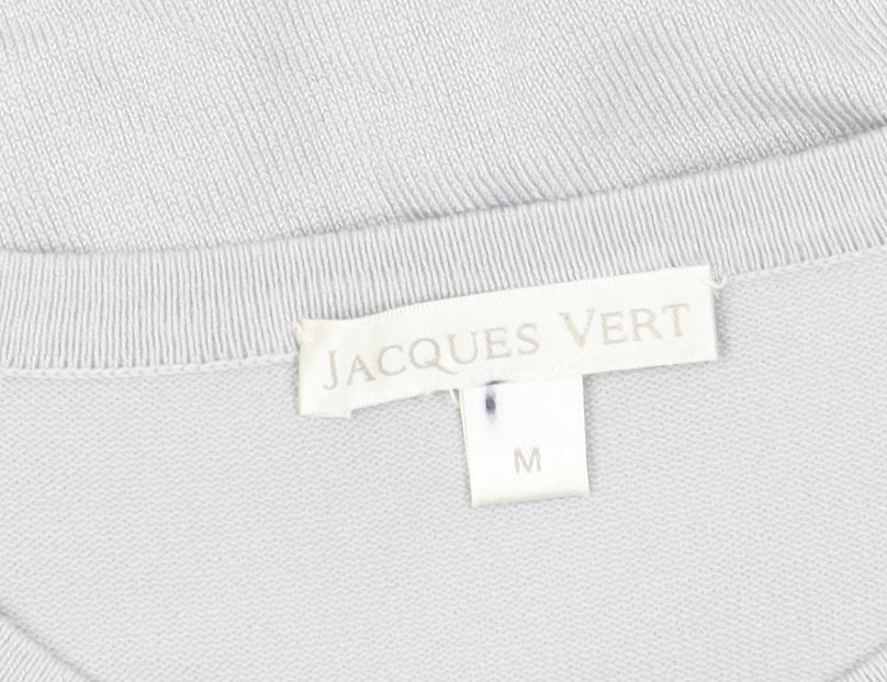 Jacques Vert Women's Grey Cardigan M 3/4 Sleeve