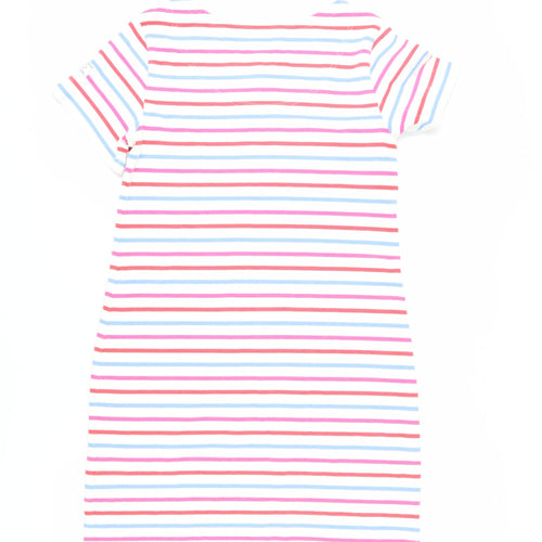 Joules Women's Multicoloured Striped T-Shirt Dress, Size 12