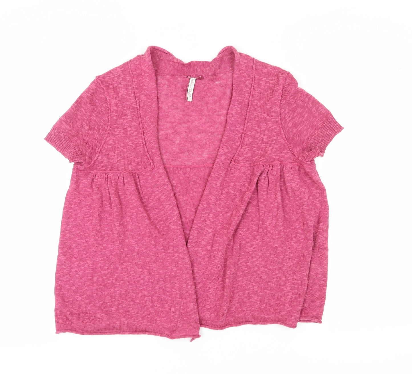 White Stuff Women's Pink Cardigan Size 12 Linen Blend