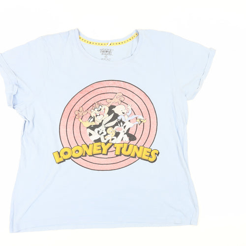 Looney Tunes Blue T-Shirt, Unisex, Size 18-20, Cartoon