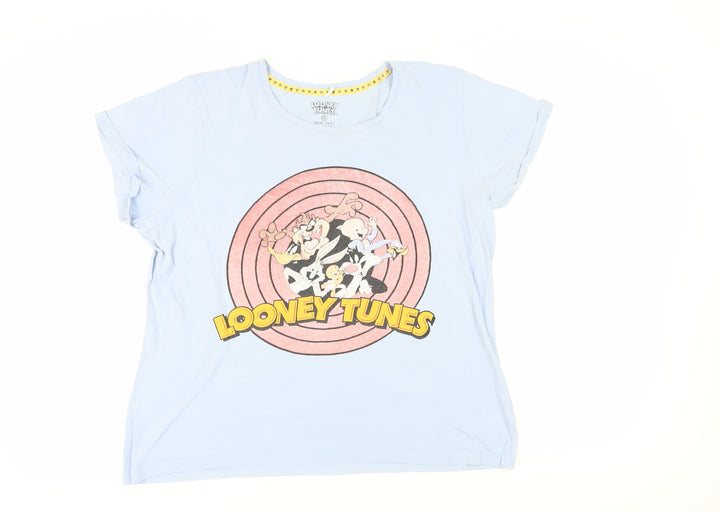 Looney Tunes Blue T-Shirt, Unisex, Size 18-20, Cartoon