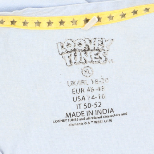 Looney Tunes Blue T-Shirt, Unisex, Size 18-20, Cartoon