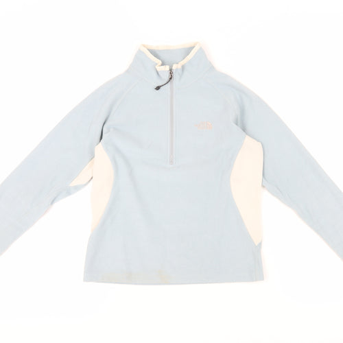The North Face Women's Blue Small 1/2 Zip Fleece Sweatshirt