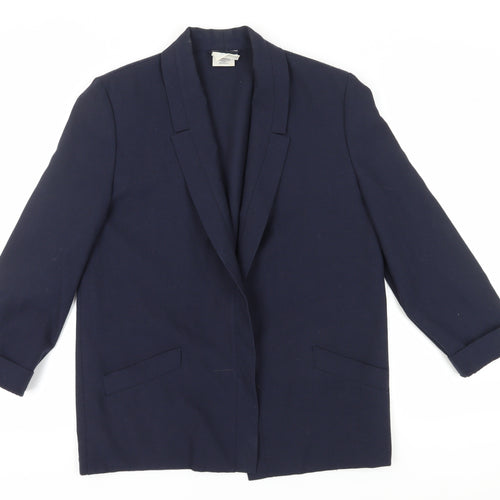 Jacques Vert Women's Navy Blazer - Size 12, Classic Workwear