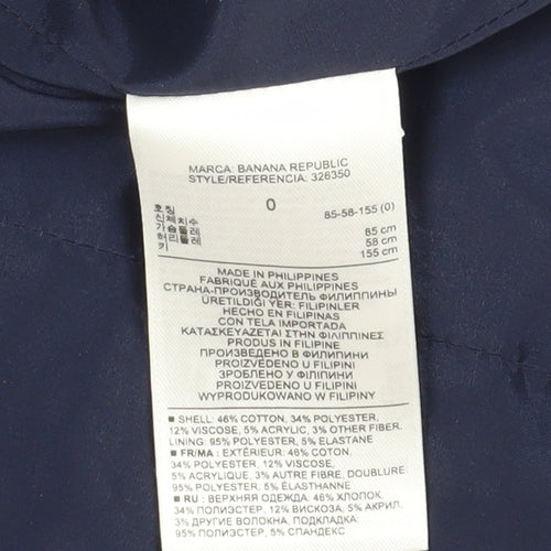 Banana Republic Women's Blue Bouclé Blazer, Size 4