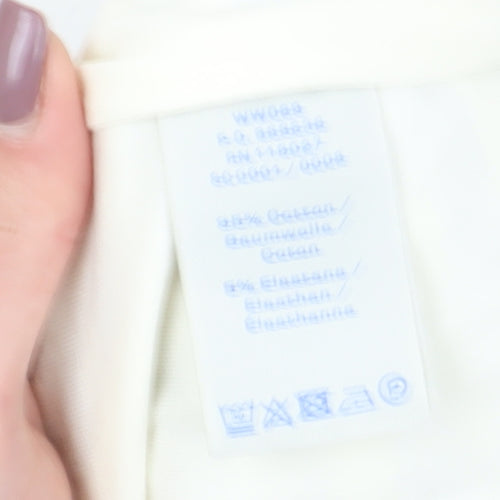 Boden Women's White Striped Bodycon Dress Size 6