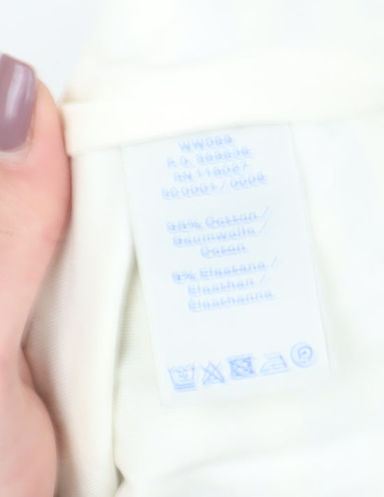Boden Women's White Striped Bodycon Dress Size 6