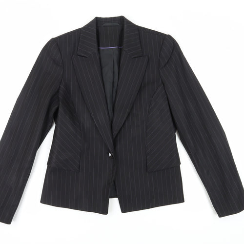 Austin Reed Women's Black Pinstripe Blazer, Size 12