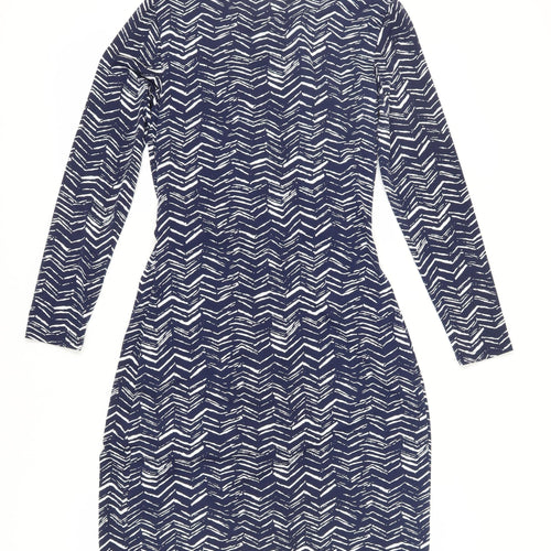 Jacqueline de Yong Women's Blue Geometric Bodycon Dress M