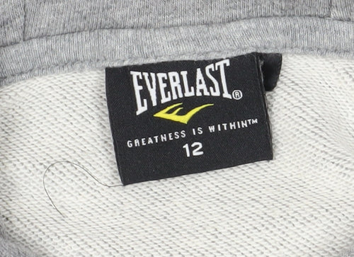 Everlast Women's Grey Pullover Hoodie Size 12