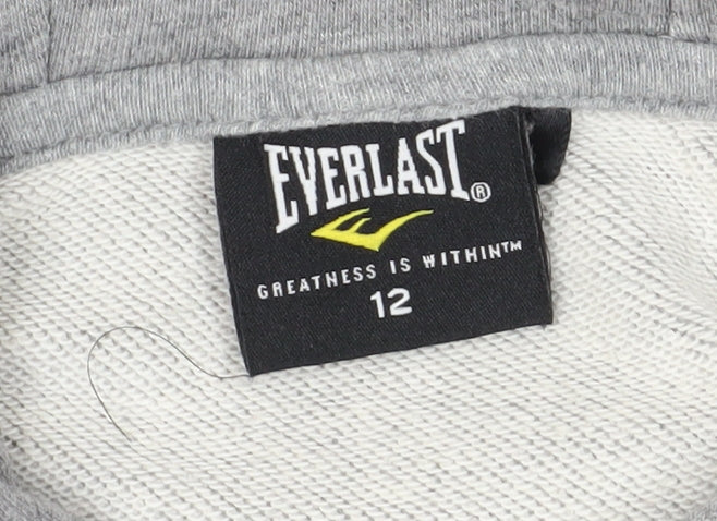 Everlast Women's Grey Pullover Hoodie Size 12