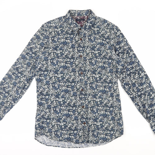 Ted Baker Men's Blue Floral Shirt M New