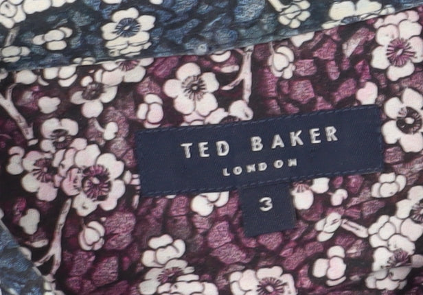 Ted Baker Men's Blue Floral Shirt M New