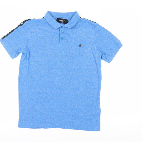 Kangol Boys' Blue Polo Shirt, 13 Years, Short Sleeve