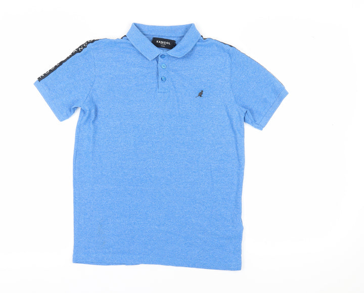 Kangol Boys' Blue Polo Shirt, 13 Years, Short Sleeve
