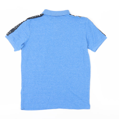 Kangol Boys' Blue Polo Shirt, 13 Years, Short Sleeve