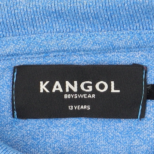 Kangol Boys' Blue Polo Shirt, 13 Years, Short Sleeve