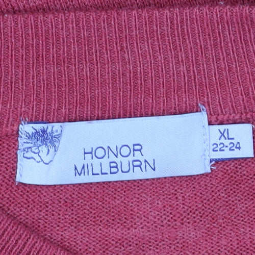 Honor Millburn Women's Red XL Pullover Jumper
