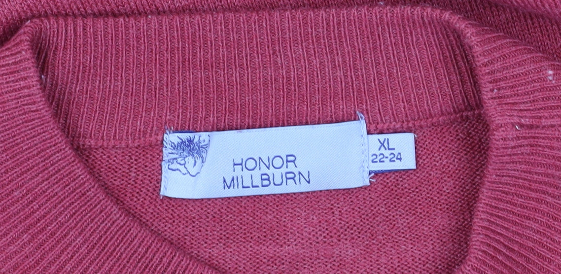 Honor Millburn Women's Red XL Pullover Jumper