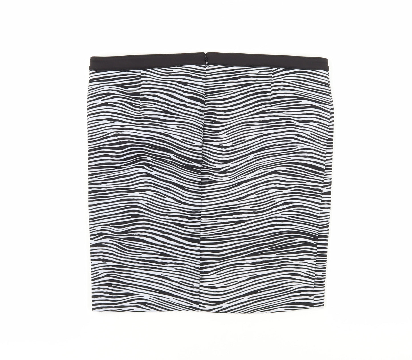 Guess Women's Black Zebra Print Pencil Skirt L