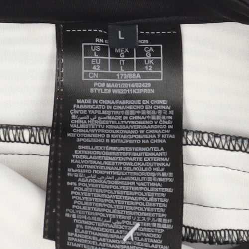 Guess Women's Black Zebra Print Pencil Skirt L