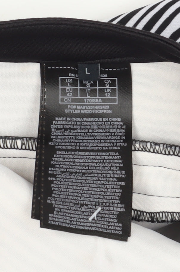 Guess Women's Black Zebra Print Pencil Skirt L